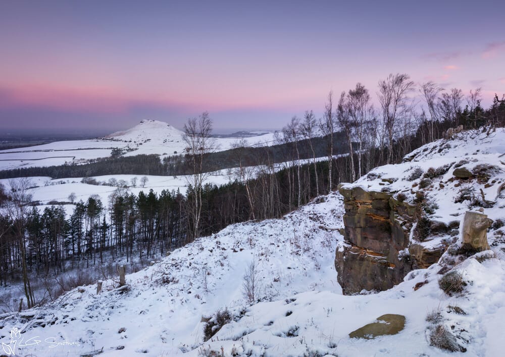 Roseberry Topping Winter Dawn - The North Yorkshire Gallery